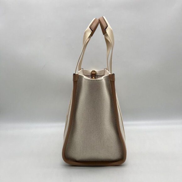 Kate Spade Beige Canvas Kip Convertible Tote Bag - Picture 3 of 11